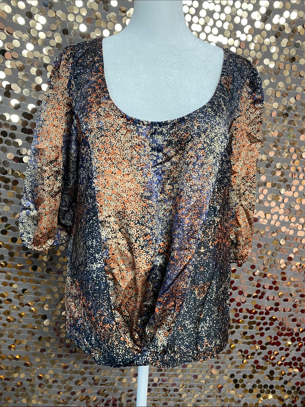 Multicolored blouse size large #1535
